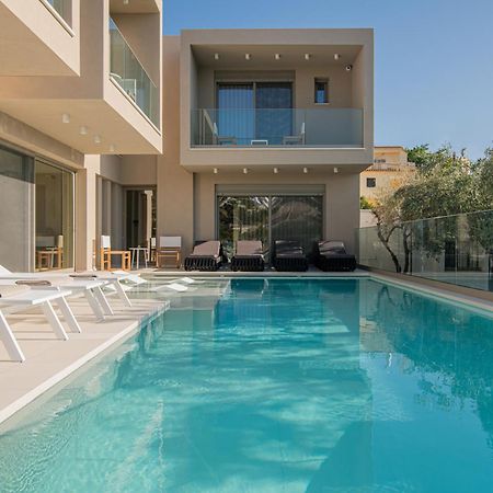 Beachfront Villa Edem Dedicated Beach Space - Heated Pool Άγιος Νικόλαος Εξωτερικό φωτογραφία