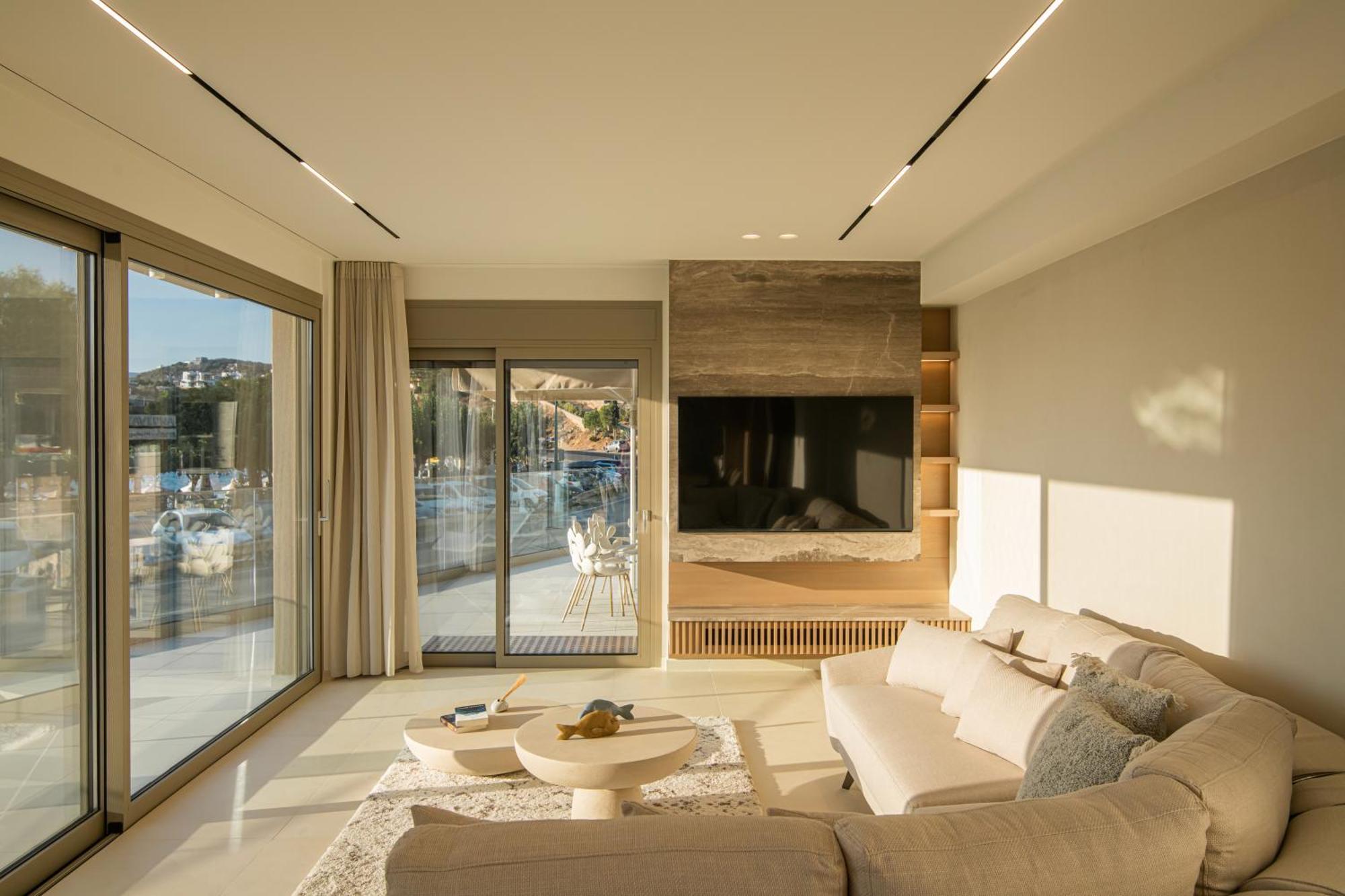 Beachfront Villa Edem Dedicated Beach Space - Heated Pool Άγιος Νικόλαος Εξωτερικό φωτογραφία