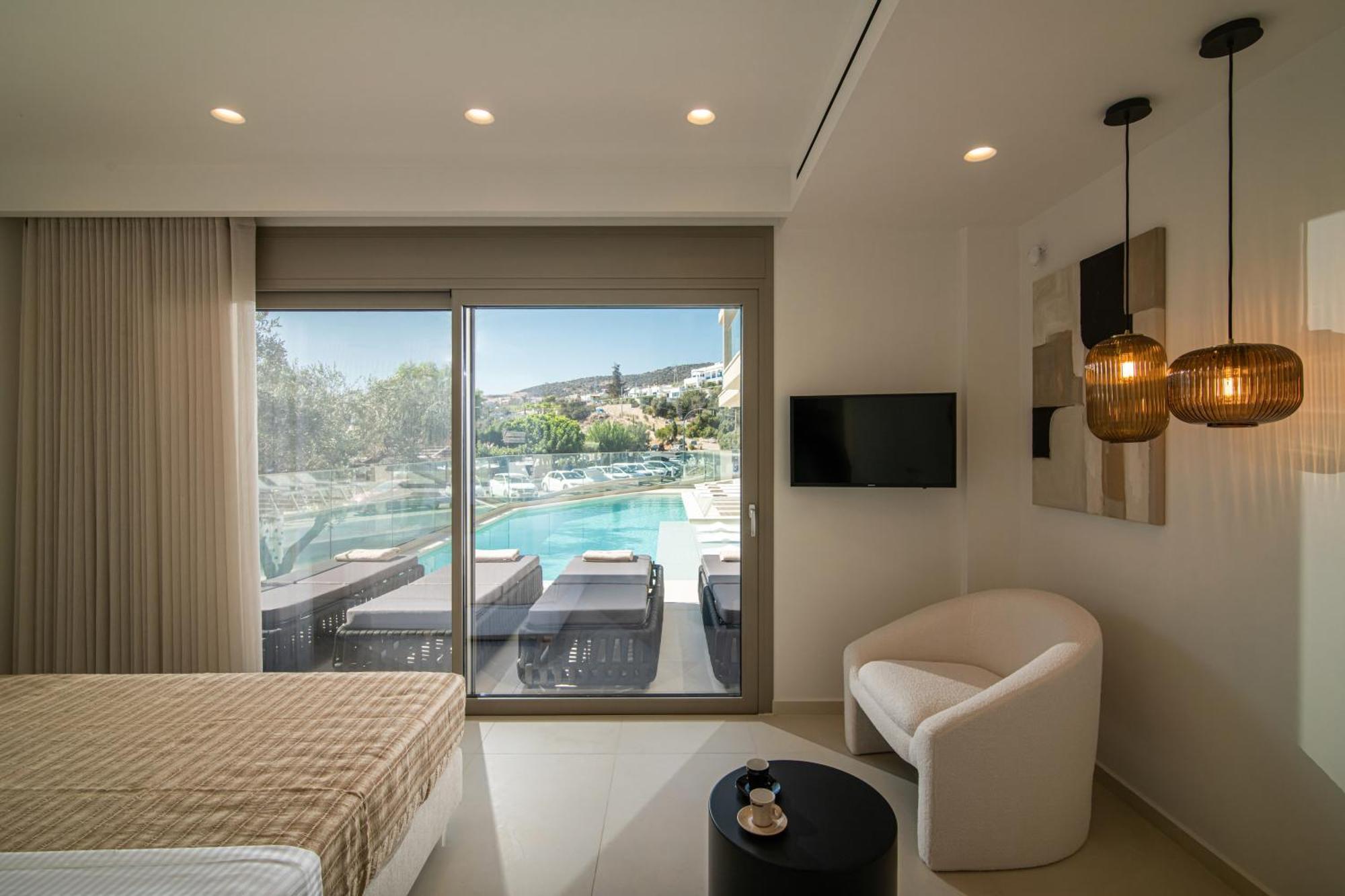Beachfront Villa Edem Dedicated Beach Space - Heated Pool Άγιος Νικόλαος Εξωτερικό φωτογραφία