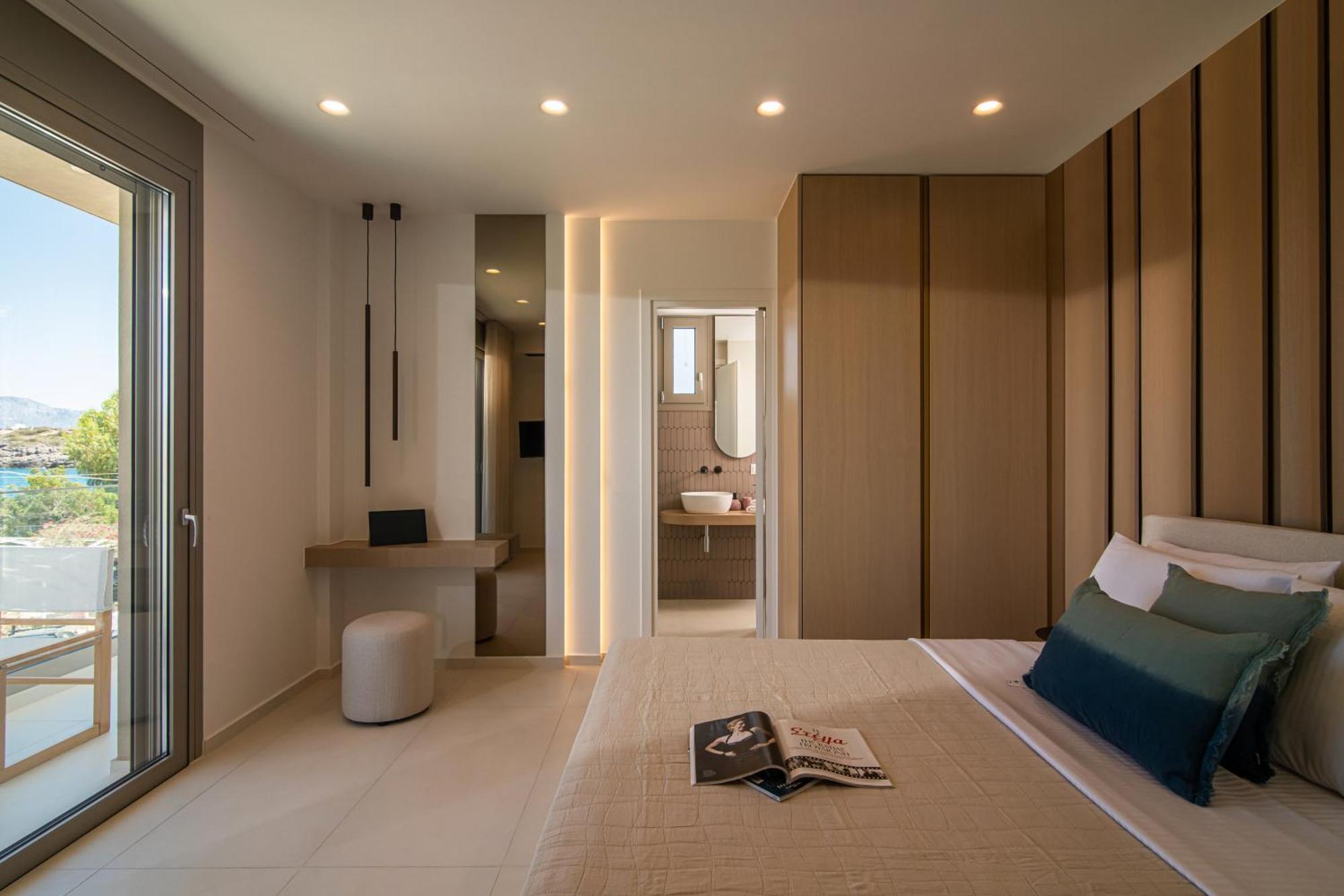 Beachfront Villa Edem Dedicated Beach Space - Heated Pool Άγιος Νικόλαος Εξωτερικό φωτογραφία