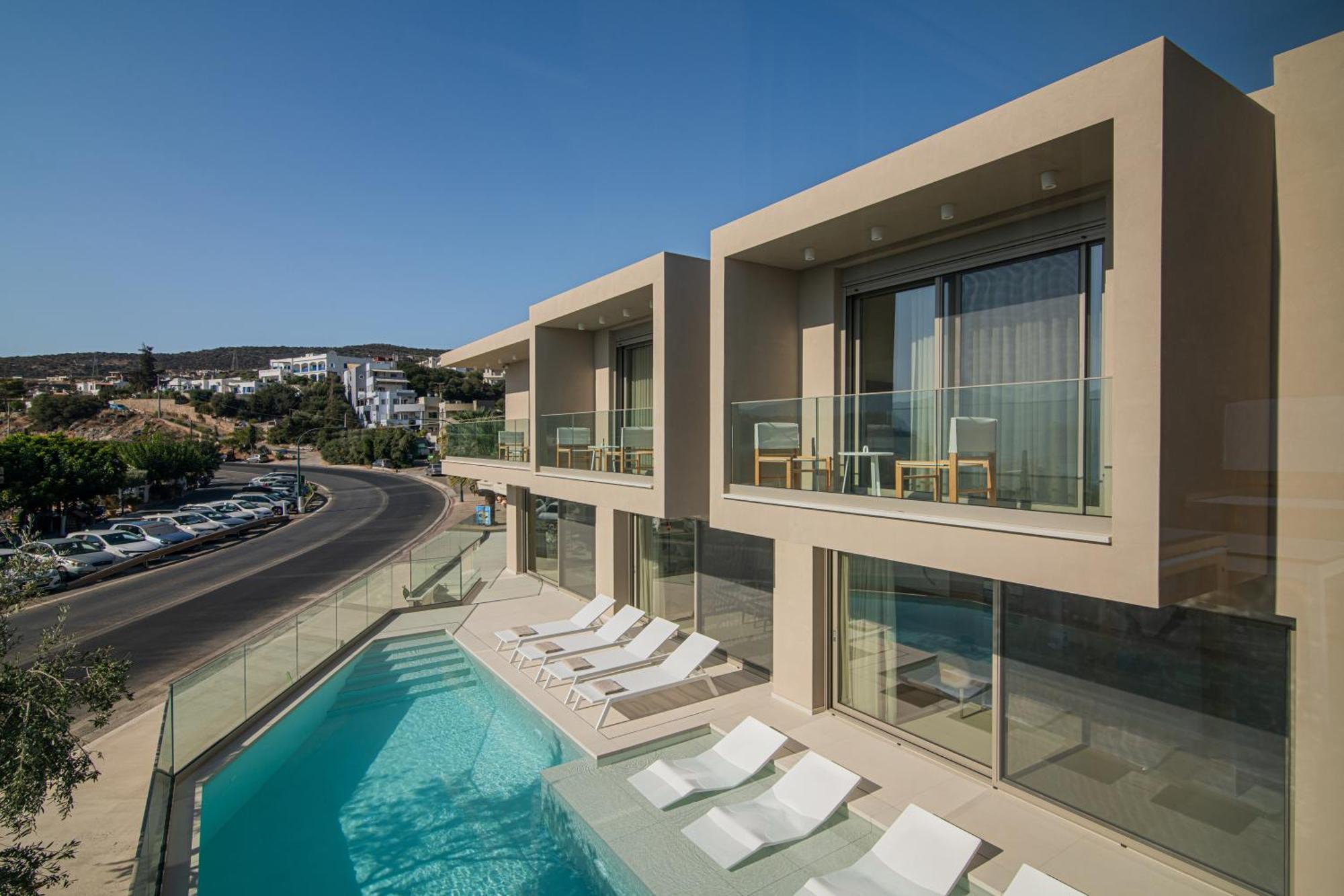 Beachfront Villa Edem Dedicated Beach Space - Heated Pool Άγιος Νικόλαος Εξωτερικό φωτογραφία