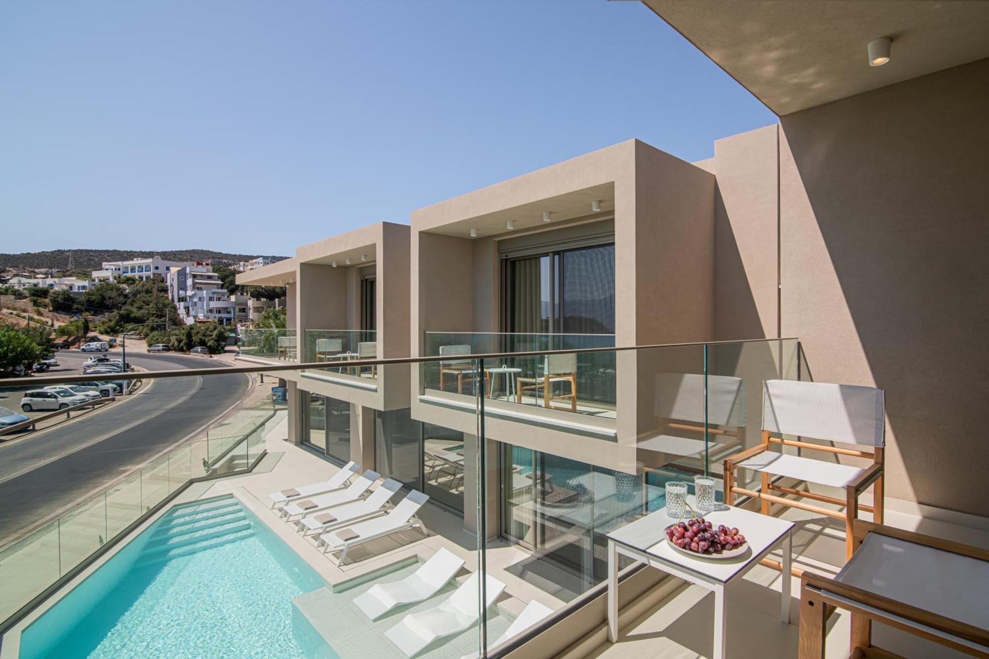 Beachfront Villa Edem Dedicated Beach Space - Heated Pool Άγιος Νικόλαος Εξωτερικό φωτογραφία
