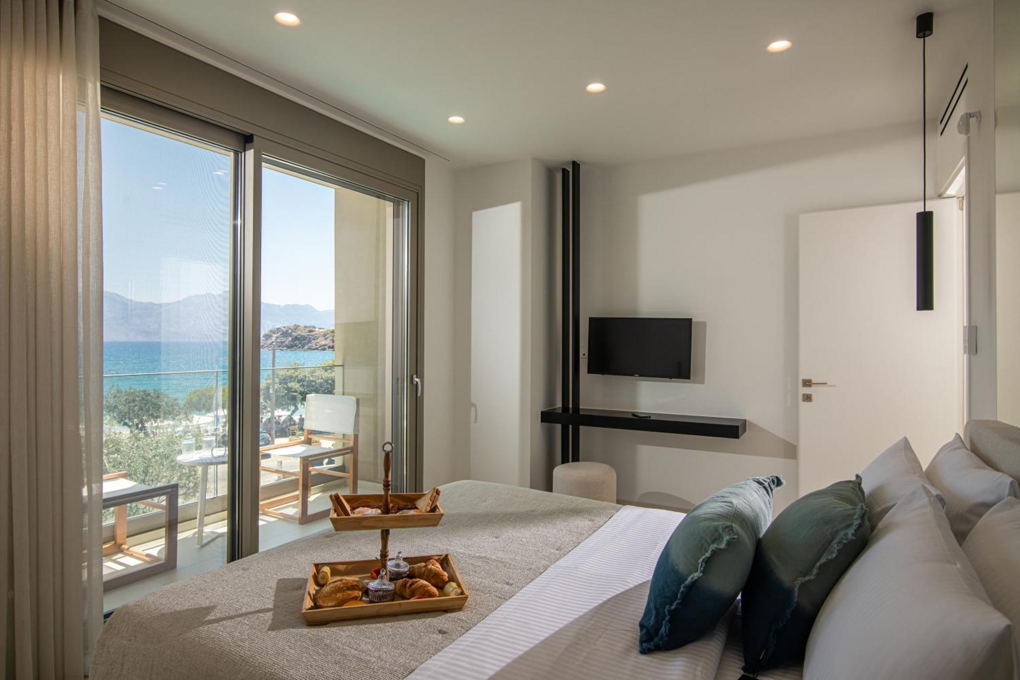 Beachfront Villa Edem Dedicated Beach Space - Heated Pool Άγιος Νικόλαος Εξωτερικό φωτογραφία