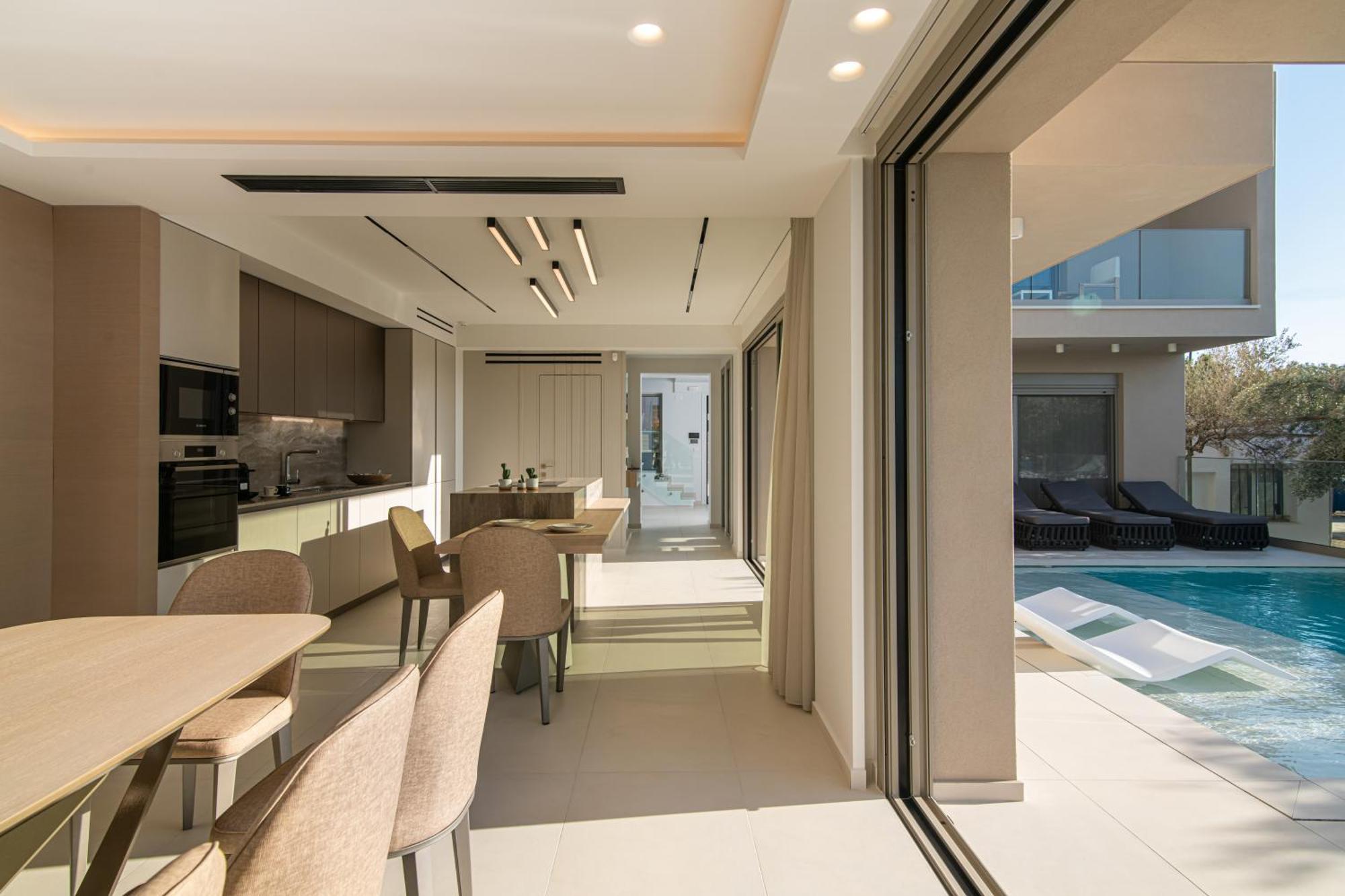 Beachfront Villa Edem Dedicated Beach Space - Heated Pool Άγιος Νικόλαος Εξωτερικό φωτογραφία