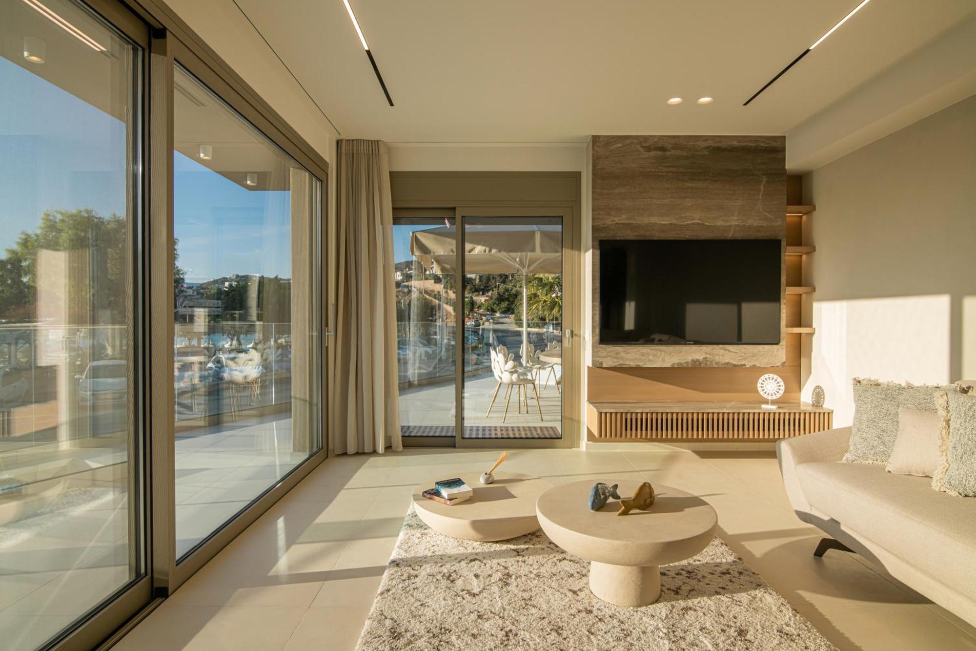 Beachfront Villa Edem Dedicated Beach Space - Heated Pool Άγιος Νικόλαος Εξωτερικό φωτογραφία