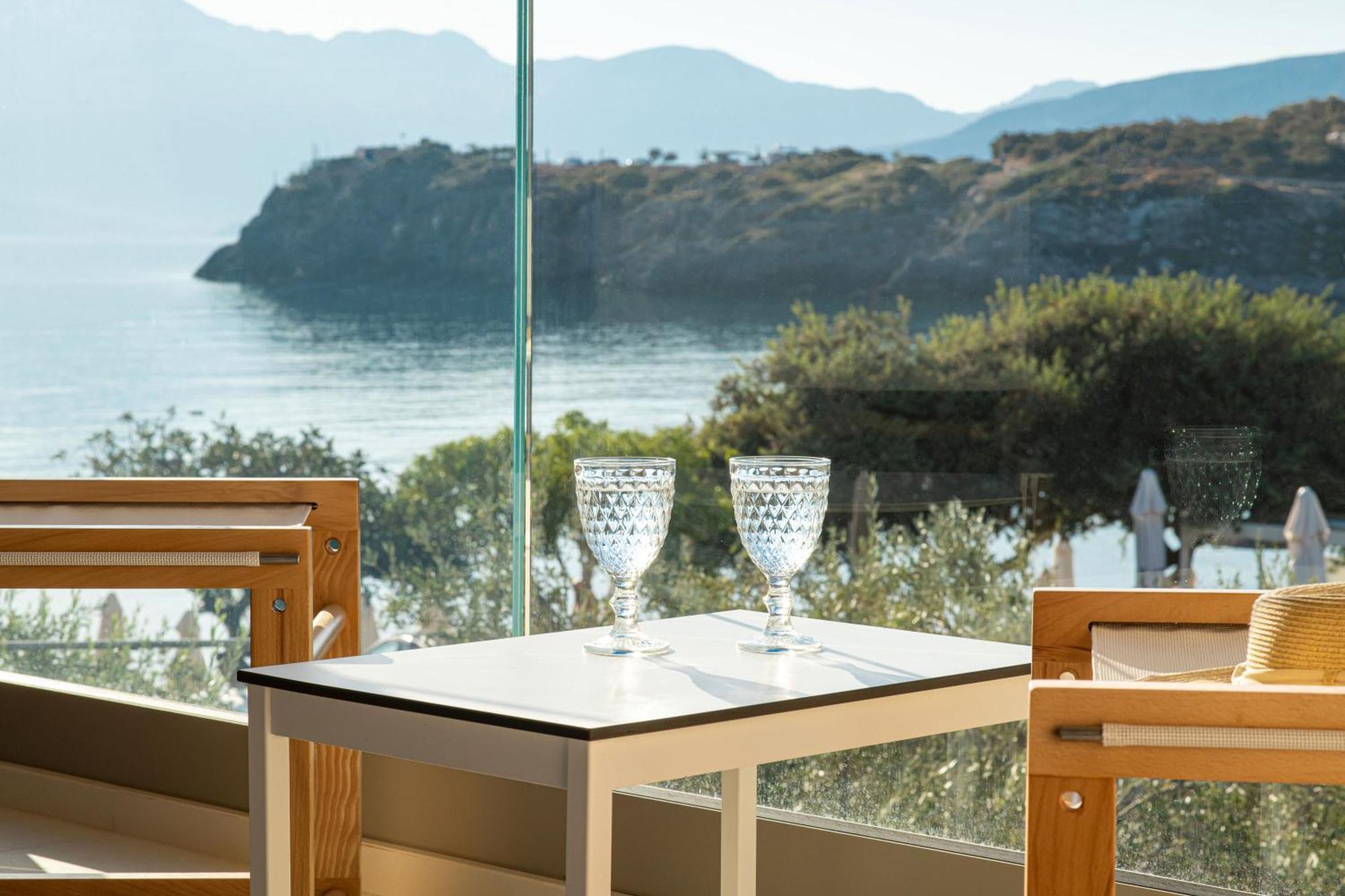 Beachfront Villa Edem Dedicated Beach Space - Heated Pool Άγιος Νικόλαος Εξωτερικό φωτογραφία